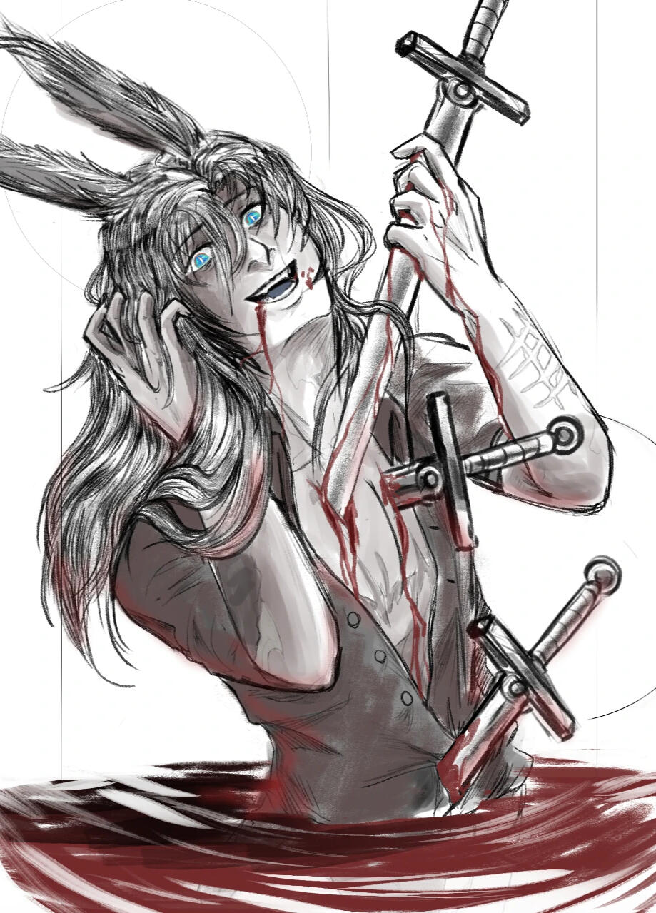 cw: blood, bodily harm / 3 of swords/ personal